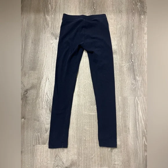 Girl's Crewcuts Full Length Navy Blue Leggings- Size 8- Pre-owned - Picture 3 of 3